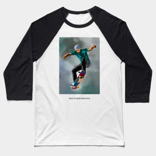 skateboarding Baseball T-Shirt